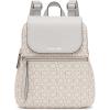 imageCalvin Klein Reyna Signature Key Item Flap Backpack BrownKhakiBlack One SizeVanillaKhakiDove