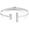imageCalvin Klein Womens Bangle Elegant Minimalism with Sleek Linear Silhouette and Crystal SettingsSilver
