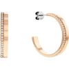 imageCalvin Klein Womens CShape Earrings Elegant Minimalism with Sleek Linear Silhouette and Crystal SettingsCarnation Gold