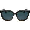imageCalvin Klein Womens Ck25500s Square SunglassesBlackHavana