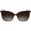 imageCalvin Klein Womens Ck25504s Square SunglassesTransparent Burgundy