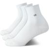 imageCalvin Klein Womens Crew Socks  3 Pack Soft Cotton Blend Roll Cuff MiniMid Crew Dress Socks for Women Shoe Size 410White