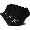 imageCalvin Klein Womens Low Cut Socks  6 Pack Breathable Cushioned Athletic Performance No Show Socks for Women Sizes 410Black Monogram