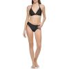 imageCalvin Klein Womens Low Waisted Elastic Logo Triangle Bikini SetBlack Shimmer