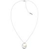 imageCalvin Klein Womens Pendant Necklace Sculptural Contours for Elegant Style in Polished FinishTwo Tone