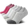 imageCalvin Klein Womens Socks  Comfort Cuff Sneaker Liner 6 PackLight Heather Grey