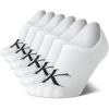 imageCalvin Klein Womens Socks  Comfort Cuff Sneaker Liner 6 PackWhite Assorted