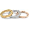 imageCalvin Klein Womens Stackable Rings TriColor with Ribbed TextureInner circumference 54