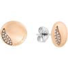 imageCalvin Klein Womens Stud Earrings Elegant Minimalism with Sleek Circular Design and Crystal SettingsCarnation Gold