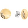 imageCalvin Klein Womens Stud Earrings Elegant Minimalism with Sleek Circular Design and Crystal SettingsYellow Gold