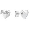 imageCalvin Klein Womens Stud Earrings Faceted HeartShaped Design for All OccasionsSilver
