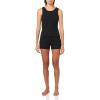 imageCalvin Klein womens Refined Rib Tank Short SetBlack