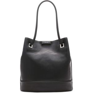 imageCalvin Klein Ash Tote Bag  NorthSouth Vegan Leather 2 PocketsBlackSilver