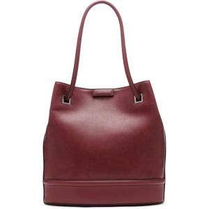 imageCalvin Klein Ash Tote Bag  NorthSouth Vegan Leather 2 PocketsDeep Rouge