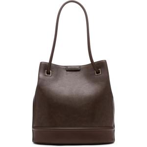 imageCalvin Klein Ash Tote Bag  NorthSouth Vegan Leather 2 PocketsJava