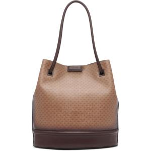 imageCalvin Klein Ash Tote Bag  NorthSouth Vegan Leather 2 PocketsKhakiBrownJava