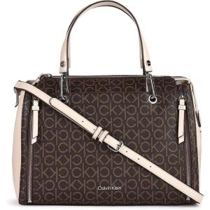 imageCalvin Klein Bubble Lamb Novelty Organization SatchelBrownKhakiMushroom Logo