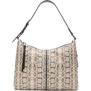 imageCalvin Klein Max Top Zip Hobo Shoulder BagCherub WhiteBlack
