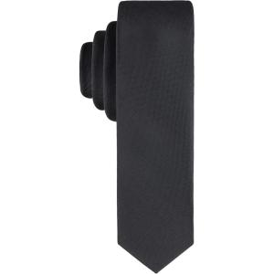 imageCalvin Klein Mens Black Solid and Pattern Neckties  Standard and Extra Long SizesBlack Luxe