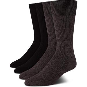 imageCalvin Klein Mens Crew Socks  4 Pack Lightweight Combed Cotton Blend Dress Socks  Breathable Socks for Men 712GreyBlack