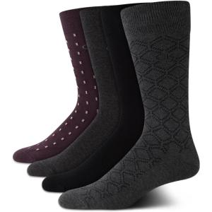 imageCalvin Klein Mens Crew Socks  4 Pack Lightweight Combed Cotton Blend Dress Socks  Breathable Socks for Men 712Heather Grey