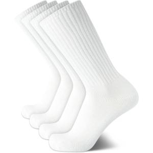 imageCalvin Klein Mens Crew Socks  4 Pack Performance Cushion Comfort MidCalf Crew Socks  Athletic Socks for Men Sizes 712Premium White