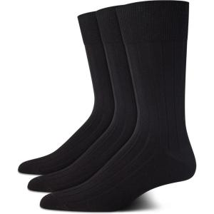 imageCalvin Klein Mens Dress Socks  3 Pack Patterned Crew SocksBlack
