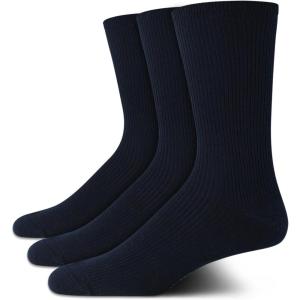 imageCalvin Klein Mens Dress Socks  3 Pack Patterned Crew SocksNavy Blue