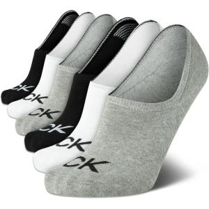 imageCalvin Klein Mens Liner Socks  6 Pack Cushioned NonSlip No Show Sneaker Loafer Socks  Ultra Low Cut Socks for Men 712Assorted  Low