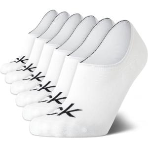 imageCalvin Klein Mens Liner Socks  6 Pack Cushioned NonSlip No Show Sneaker Loafer Socks  Ultra Low Cut Socks for Men 712Solid White