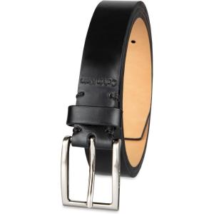 imageCalvin Klein Mens Modern Dress Minimalist Belt with Classic Harness BuckleBlack