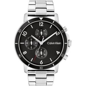 imageCalvin Klein Mens Multifunction Stainless Steel and Link Bracelet Watch Color Silver Model 25200067