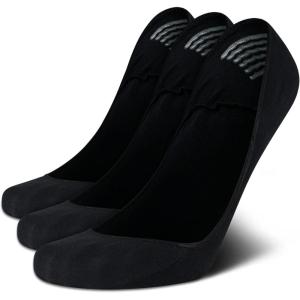imageCalvin Klein Mens No Show Socks  3 Pack Soft Cotton Blend Invisible Liners Loafer Socks for Men with Heel Grip Size 712Black