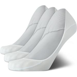 imageCalvin Klein Mens No Show Socks  3 Pack Soft Cotton Blend Invisible Liners Loafer Socks for Men with Heel Grip Size 712White