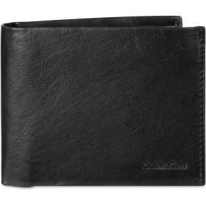 imageCalvin Klein Mens RFID Leather Minimalist Bifold WalletBlack Passcase
