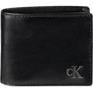 imageCalvin Klein Mens RFID Leather Minimalist Bifold WalletBlackNeon Yellow