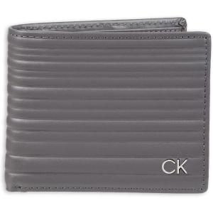 imageCalvin Klein Mens RFID Leather Minimalist Bifold WalletGrey Passcase