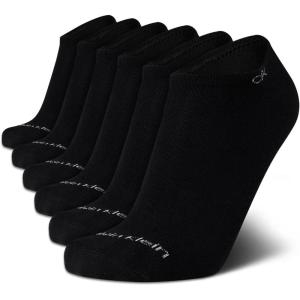 imageCalvin Klein Mens Socks  No Show Low Cut Athletic Socks 6 PackBlack