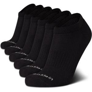 imageCalvin Klein Mens Socks  No Show Low Cut Athletic Socks 6 PackClassic Black