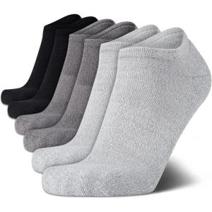imageCalvin Klein Mens Socks  No Show Low Cut Athletic Socks 6 PackGrey