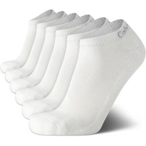 imageCalvin Klein Mens Socks  No Show Low Cut Athletic Socks 6 PackWhite Ck