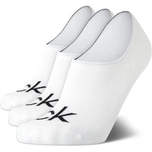 imageCalvin Klein Mens Socks  No Show Sneaker Liner Socks 3 PackWhite  Low
