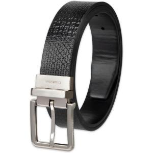 imageCalvin Klein Mens Twoinone Reversible Rotative Buckle Casual Dress BeltDark BlackDark Black