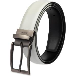 imageCalvin Klein Mens Twoinone Reversible Rotative Buckle Casual Dress BeltWhiteBlack