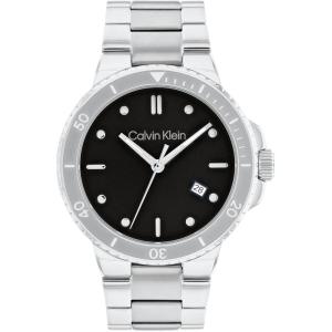 imageCalvin Klein Sport Mens Multifunction Quartz Watch  Gift for HimSilverBlack
