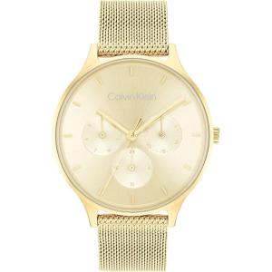 imageCalvin Klein Timeless Womens Quartz Multifunction Watch  Gift for HerGold Plated