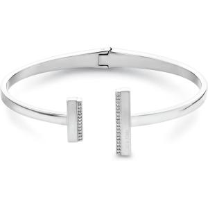 imageCalvin Klein Womens Bangle Elegant Minimalism with Sleek Linear Silhouette and Crystal SettingsSilver