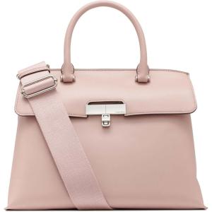 imageCalvin Klein Womens Becky Turn Lock Satchel  2 in 1 Vegan Leather 3 PocketsRosewood