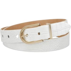 imageCalvin Klein Womens Casual and Dress Fashion BeltsWhite Croc