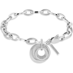 imageCalvin Klein Womens Chain Bracelet Contemporary Design with Magnetic Oval Closure in Industrial MetalsSilver